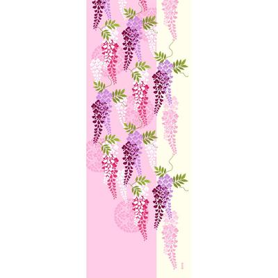 Hamamonyo Bild Tenugui Mädchen Glyzinie und Wappen (Handtuch) -
