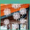 High-quality White Snowflake Christmas Tree Ornament Ideal For Festive Celebrations