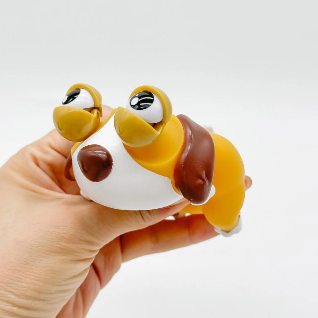 Stress Relief Squeeze Funny Toys Kawaii Big Eyes Puppy Squishy Cute Dog Figures Soft Rubber Anti-Stress Kids Gift
