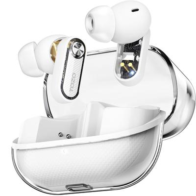VGP 2026 Award Winner TOZO Crystal Pods Bluetooth Wireless Earphones with Noise 38dB Compact and Warm Sound Custom App Ambient Sound AI Voice Meeting