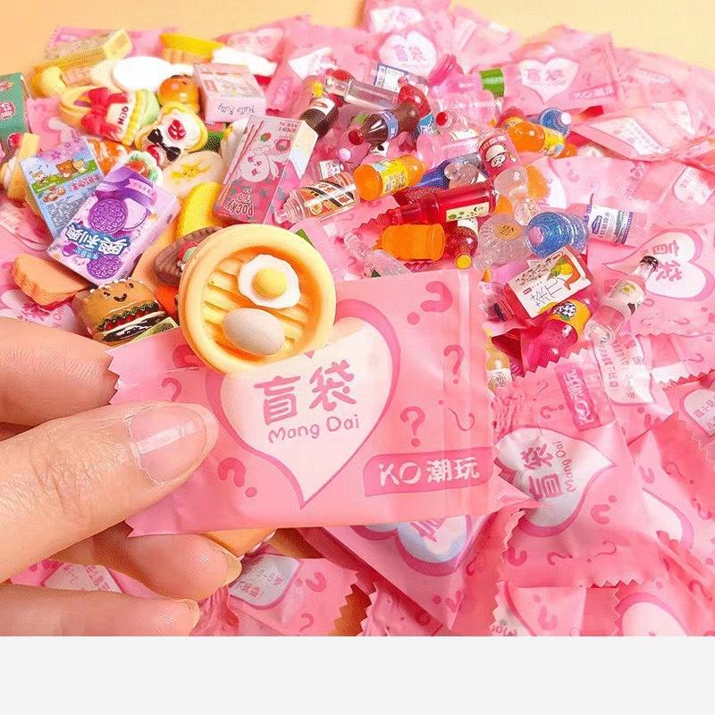 

Мультяшна Імітація Пляшки Напою Смола Сліпий Пакет 10шт One Size рожевий