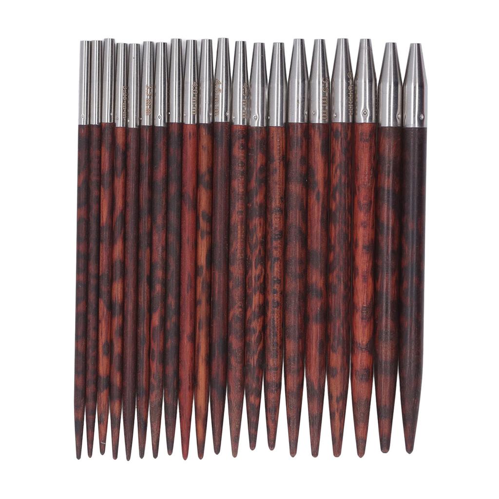 Circular Knitting Needle Set 3 To 6.5mm Ergonomic Wooden Handle Circular Needle Set with Storage Bag for Craft DIY