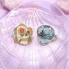 Van Gogh Oil Painting Enamel Pin Art Abstract Starry Sky Sunflower Moon Skulls Brooches Lapel Badge Jewelry Gifts For Friends