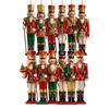 Yousheng Christmas Nutcracker Ornaments Small Wooden Soldier Nutcracker Hanging Decoration for Christmas Tree Holiday Party Decor