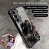 Glitter Mirror Rabbit Stand Holder Phone Case for Samusng Galaxy A57 A37 A17 A07 A56 A36 A26 A16 A55 A35 Four Corner Soft Cover