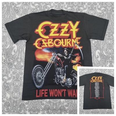 Ozzy Osbourne Metal Band Tour T Shirt Size Large Graphic Print Life Won't Wait High-end Luxury Is for Both Men and Women Top Y2k
