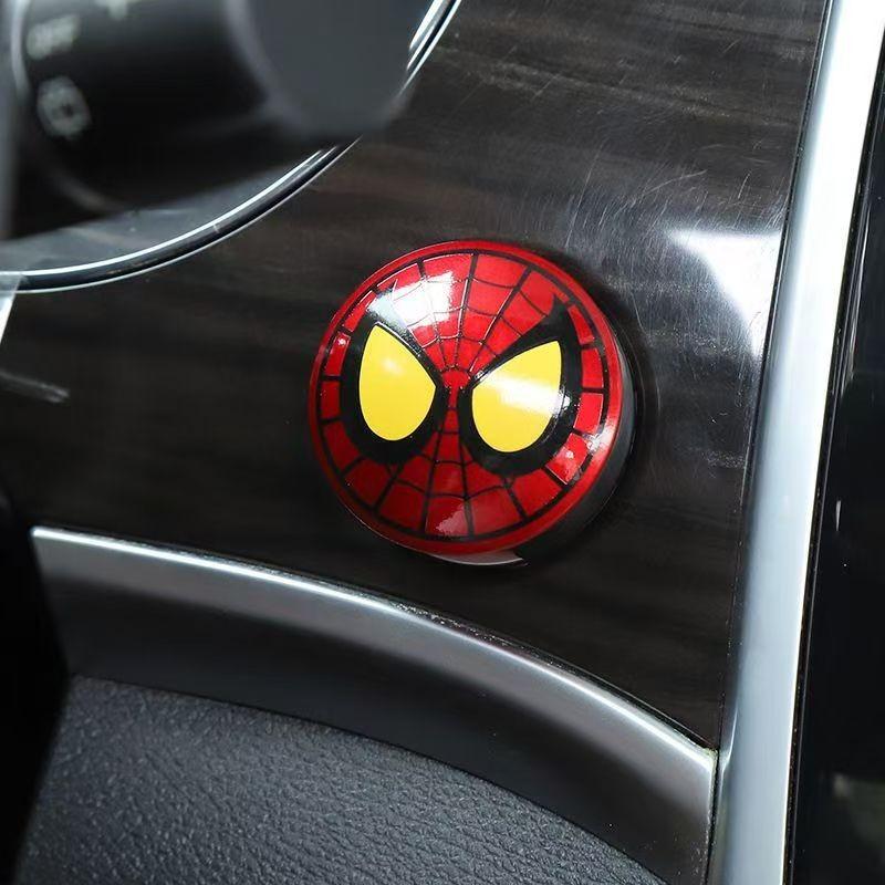 Iron Man Black Panther Car Auto Engine Start Stop Push Button Cover Decorative Automotive Interior Accessories