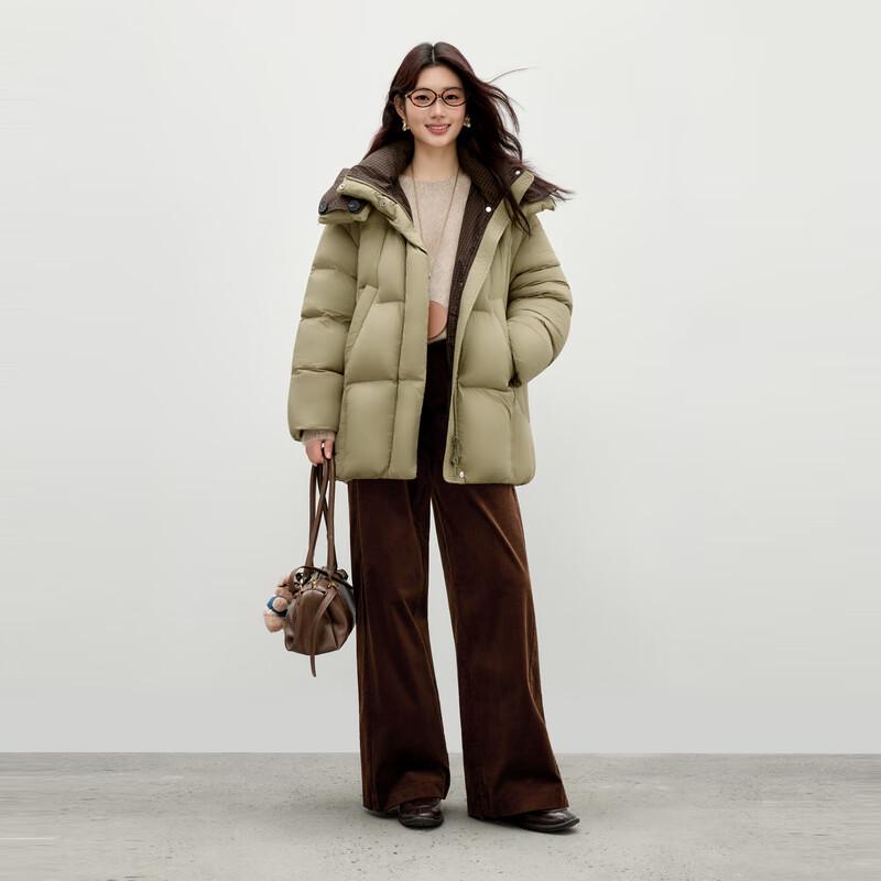 Women's Casual Loose Fit Hooded Down Jacket