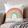 Cartoon Rainbow Sun Cushion Cover Pillowcase Anti-Dustmite Invisible Zipper Short Plush Sofa Cushion