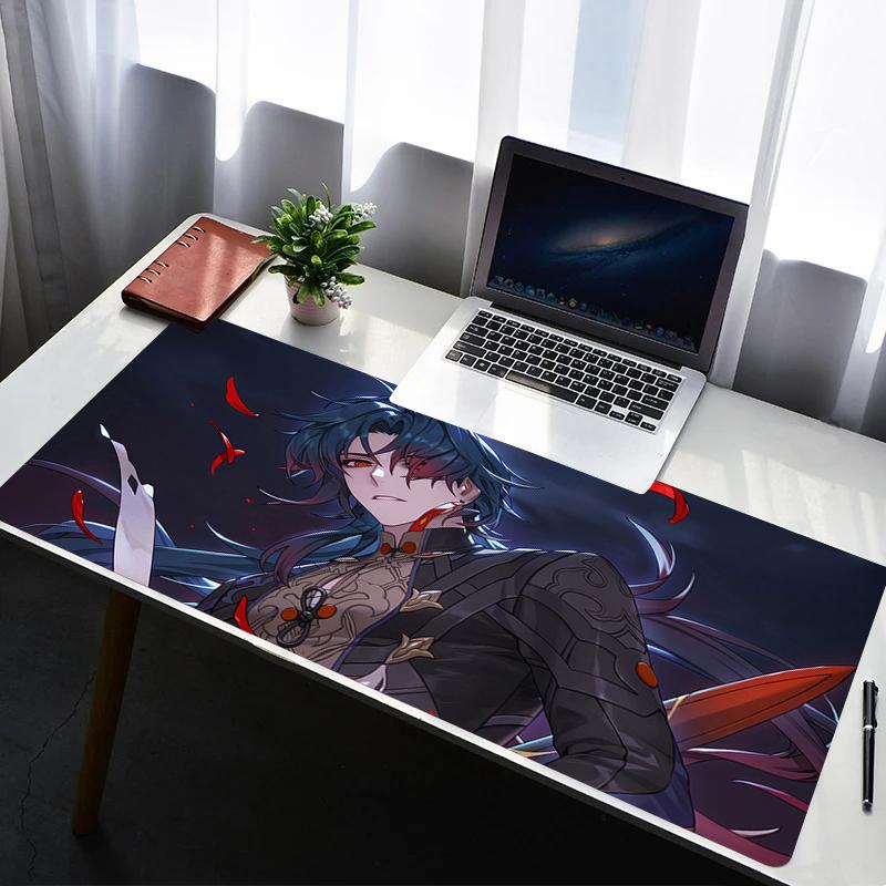 Mouse Pad Office Desk Protector Mouse Cartoon Anime Accessories Rubber Mat Blade Honkai Star Rail Gaming Mousepad Keyboard Mats
