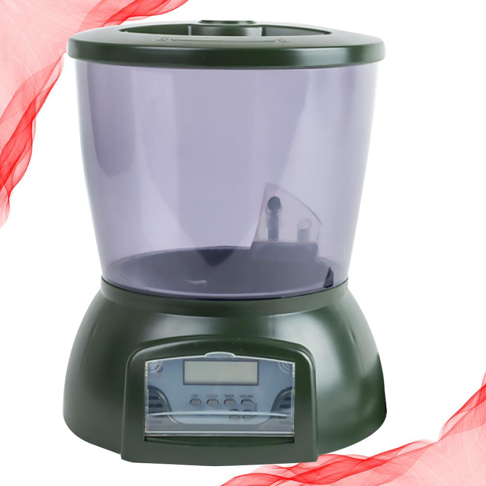 Automatic Fish Feeder Durable Tank Feeder LCD Display Feeder Timing Ration Feeder for Fish Pond Fish Tank Aquarium (Without