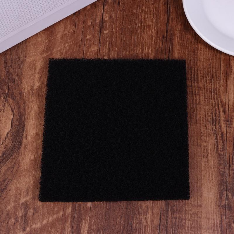 5 Stuks 13*13*1Cm Universeel Zwart Actieve Kool Schuim Spons Luchtfilter Geïmpregneerd Vel Mat Filter Spons Pads