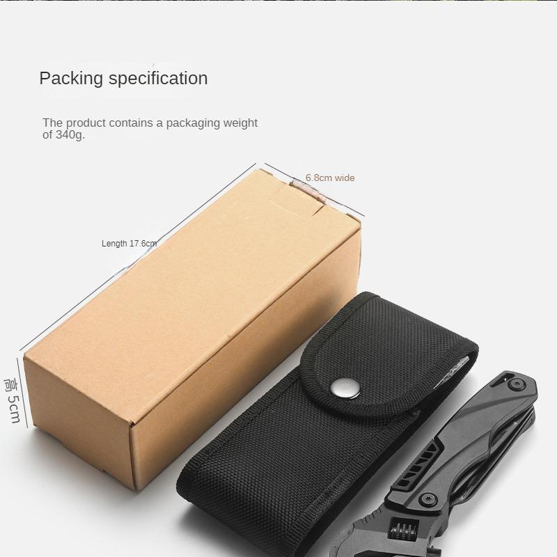 Outdoor Camping Multifunctional Wrench Pliers, Multi-purpose Adjustable Wrench, Folding Knife Saw, EDC Wrench Combination Tool, 12 In 1