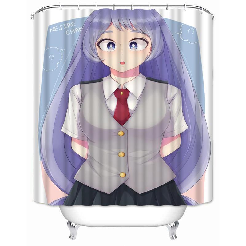 

Musife Custom Hadou Nejire Boku No Hero Academia Shower Curtain Waterproof Bathroom Polyester Fabric Bathroom Curtain W60H190(CM)-1 Pcs