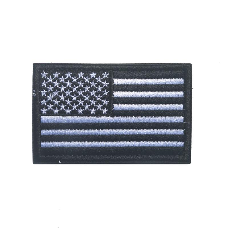 Amerikaanse vlag patch, geborduurd stoffen patch met klittenband, decoratieve badge voor buiten, geschikt voor kleding en rugzakken, 8 x 5 cm