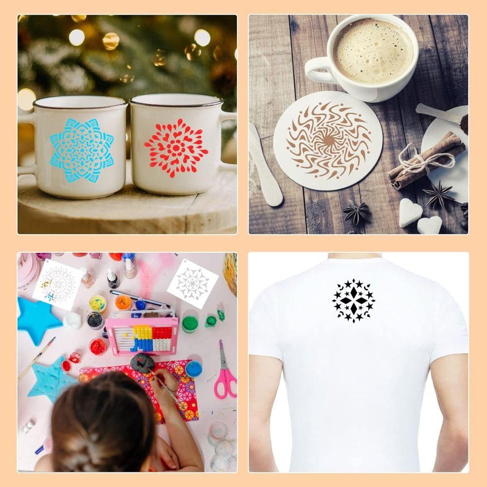 36/56Pcs Creative Mandala Stencils Hollow Dot Painting Stencils Dotting Tools