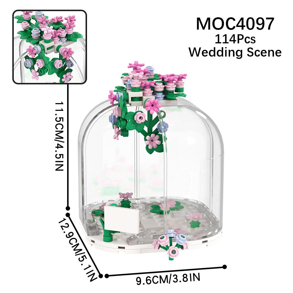 MOOXI City Wedding Bar Jail Penguin Park DIY Diorama Assembly Model Kit For Adults Building Blocks Sets Children Toys MOC Bricks
