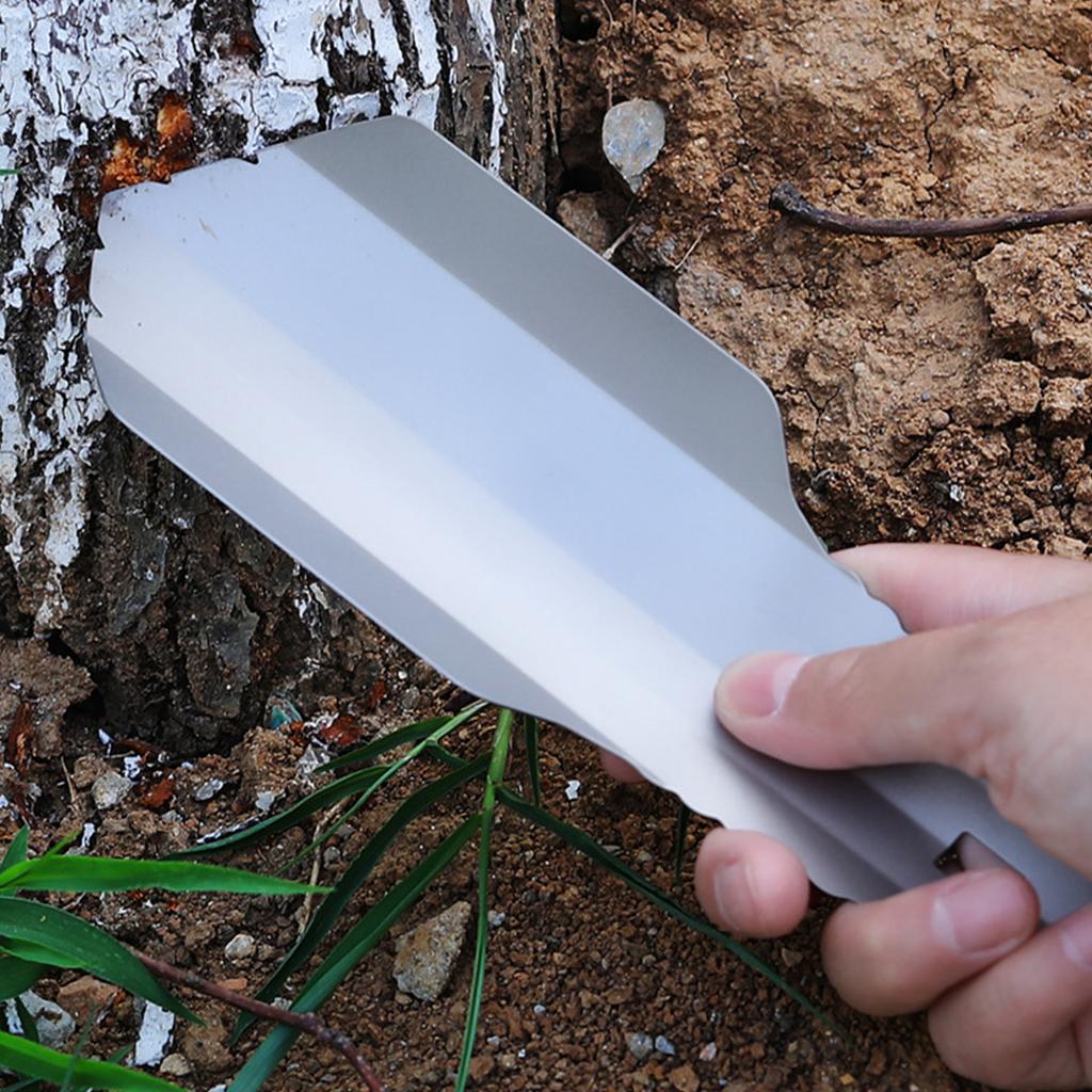 Handy Titanium Backpacking Tool Durable Outdoor Trowel with Comfortable Grip for Camping and Hiking Enthusiasts