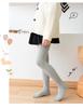 Khmer Cotton Tights for Children - Large Cable Knit, Open Crotch with Bowknot Style, Dual-Use Base Layer Pants for Toddlers and Girls
