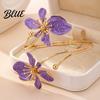 Feminine Armlet Bracelet Flower Arm Cuff Women Upper Adjustable Open
