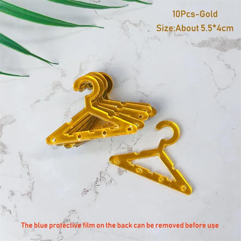 

8pcs Mini Coat Hanger Polymer Clay Soft Pottery Earring Stand Organizer Hanger Shape Tabletop Jewelry Display Holder for Earring