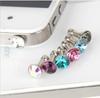 10 PIÈCES Mignon Strass Brillant Bouchon Jack Casque Audio Beau et Simple Anti-Poussière Accessoires 3.5mm