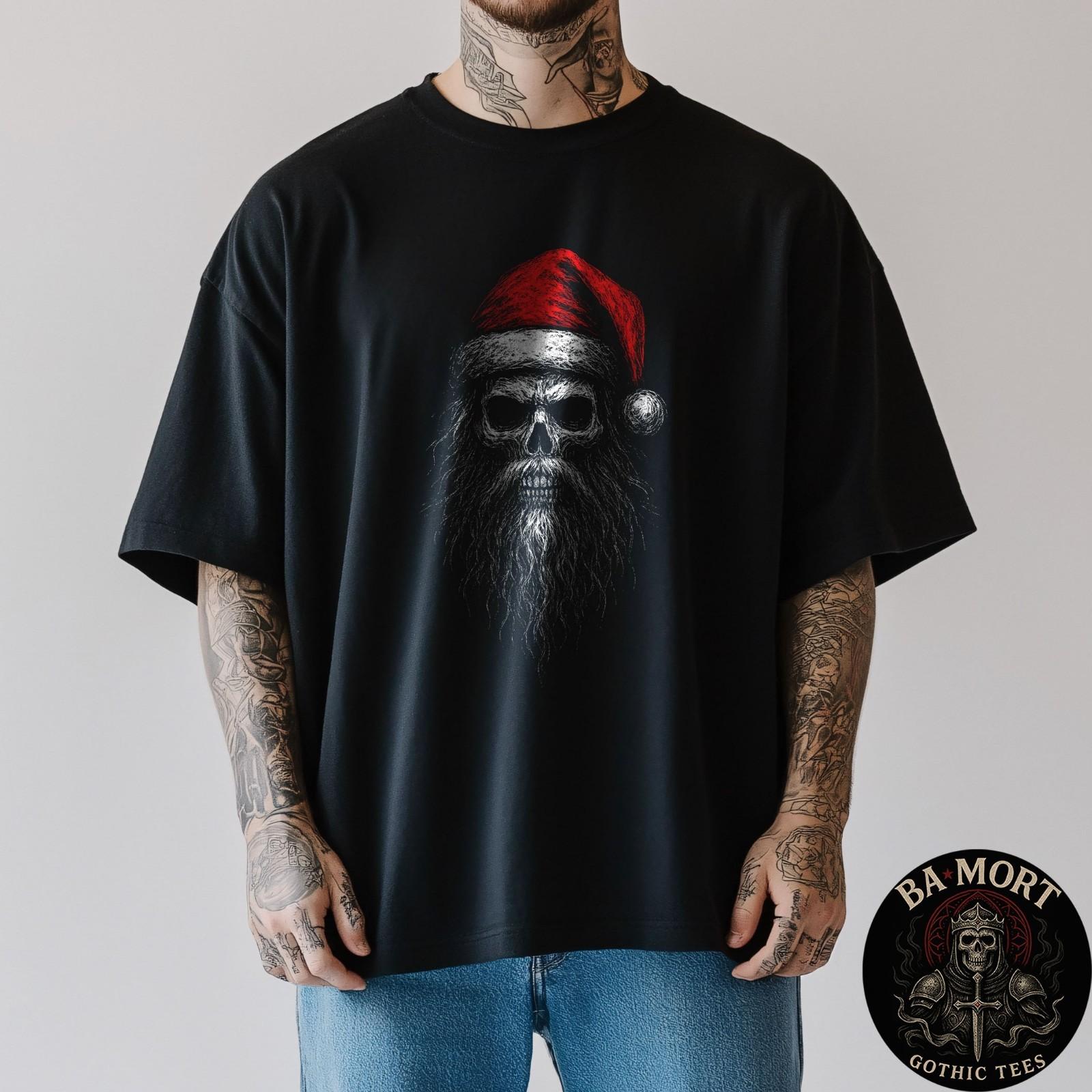 Santa Skull Dark Christmas Spirit T-Shirt S разноцветный