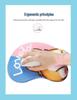 Cartoon Cute Girl 3D Silicone Mouse Pad with Wrist Rest for Office & Esports