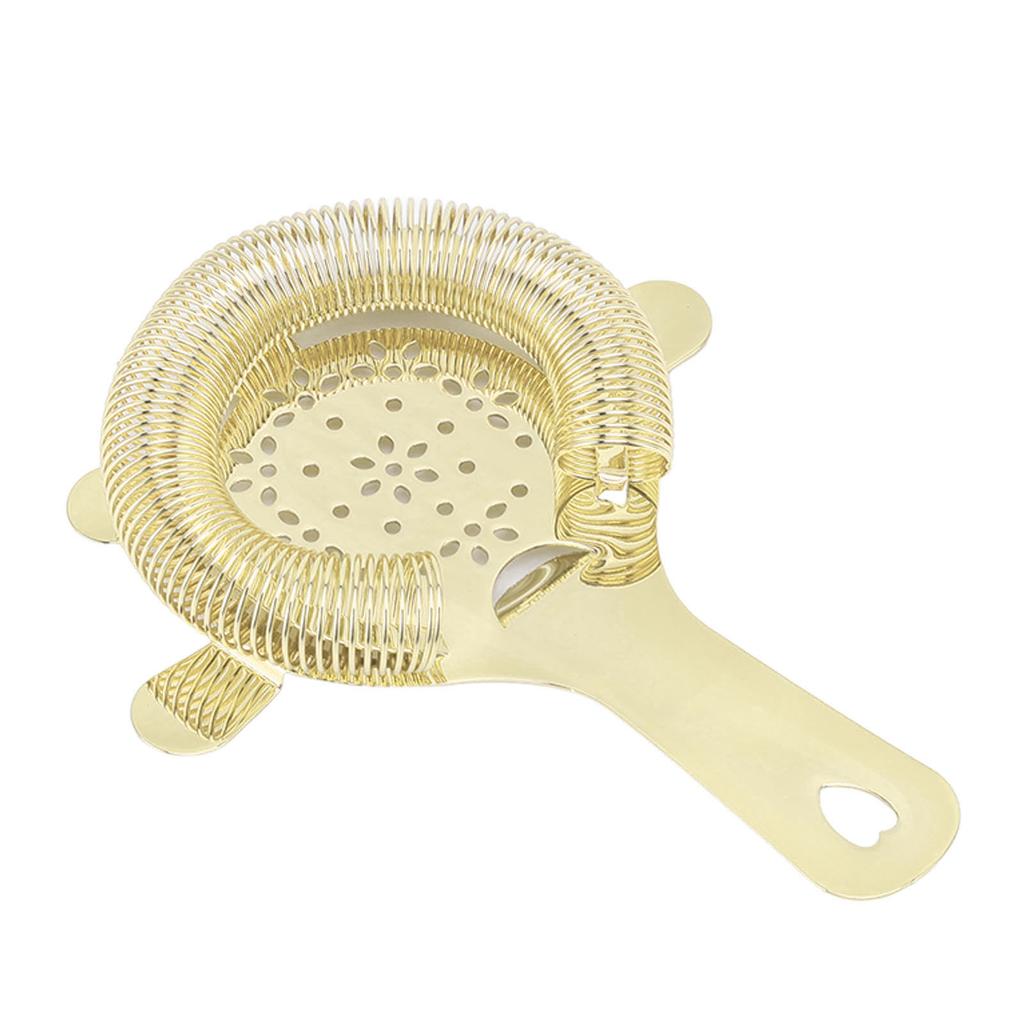 Cocktail Strainer Wintersweet Type Stainless Steel Bar Strainer Bartender Ice Filter Bartender Accessories Gold