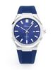 Denvosi Men's Quartz Watch - Octagon Case Silicone Strap Waterproof Wristwatch with Date Function Casual Business Fashion Wat