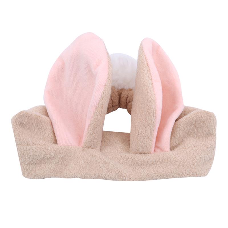 Fashion Wash Hair Band for Women Girls Hair Ball Stereo Rabbit Ears Hair Band Plush Wash Headband