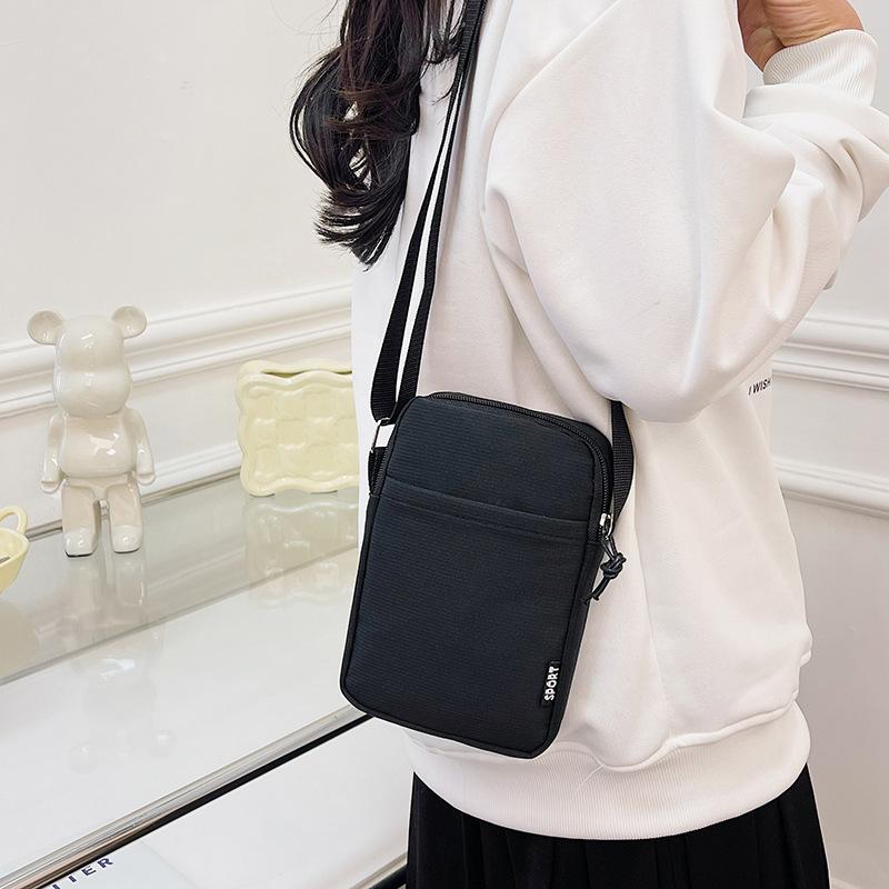 FASHION New Simple Women Mobile Phone Bag Messenger Bag All-Match Small Crossbody Shoulder Bag Hanging Neck Coin Purse Vertical Handbag