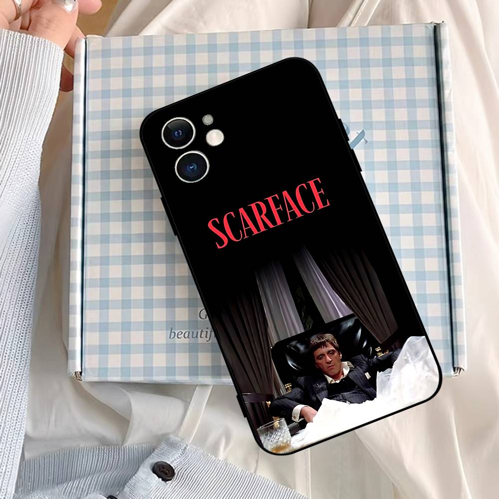 R-Scarfaces Tony Montana Phone Case Black Phone Case For IPhone 17/16/15/13/14 Pro Max/ 11Plus/X/Xr/Xs Max 13mini