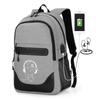 Cute Cartoon Printed Night Luminous Waterproof Laptop Backpack With Usb Charging