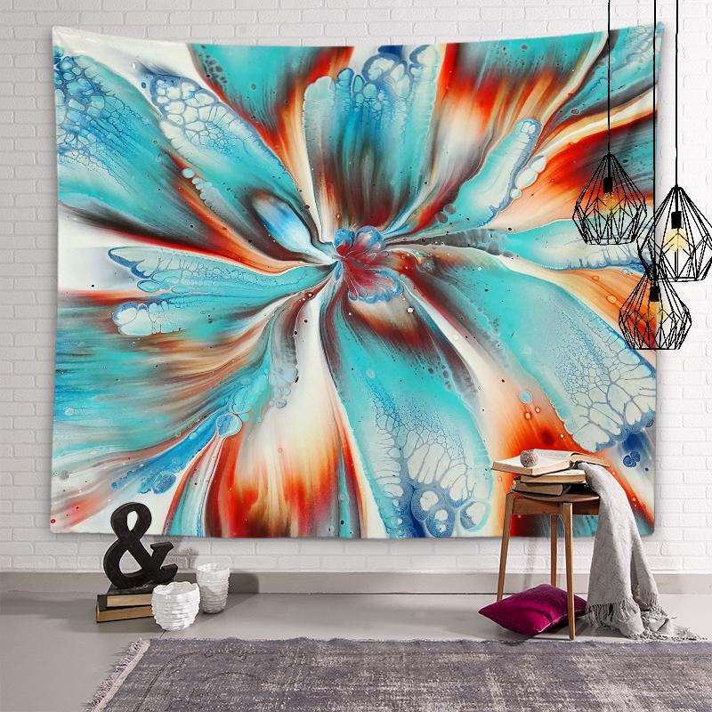 Tapiserie cu pisici colorate cu personalitate, tapiserie psihedelica geometrică, mandala, artă de perete, tapiserie hippie, boemă, decor acasă