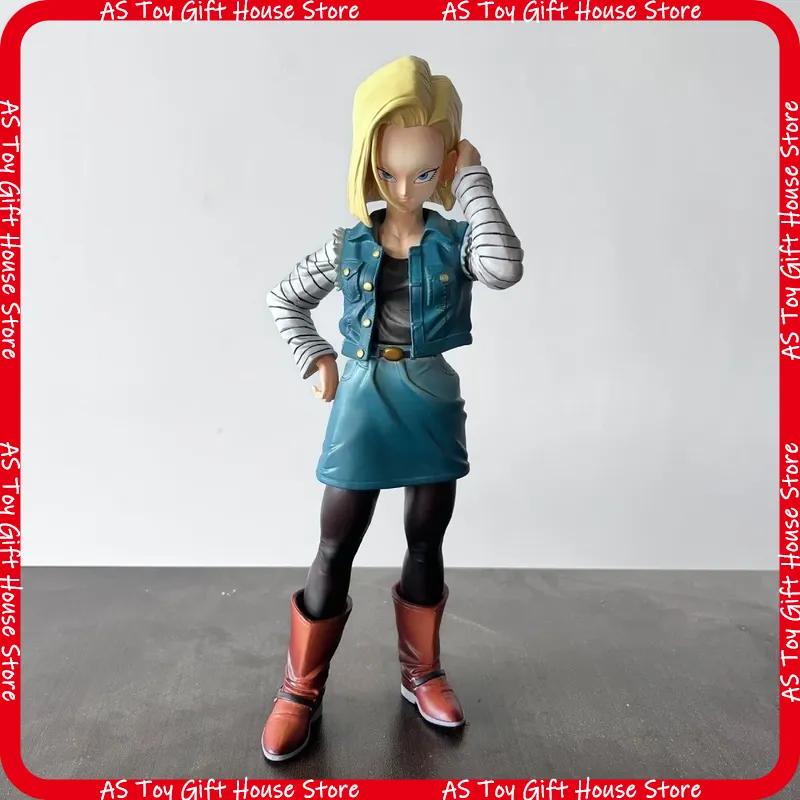 Dragon Ball Z Android 18 Pvc Figure Movable Joints 27Cm Anime Character Model Exquisite Desktop Decoration Collection Gift