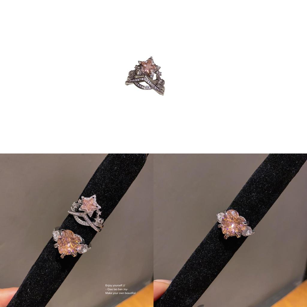 Zirkon Herz Offener Ring Für Damen Mit Zirkonia Schmuck Modeaccessoire