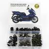 Per Honda PCX125 PCX 150 2015 2016 2017 2018 Kit Completo di Bulloni Viti Clip Dadi Rapidi Tappi di Copertura per Carene Acciaio