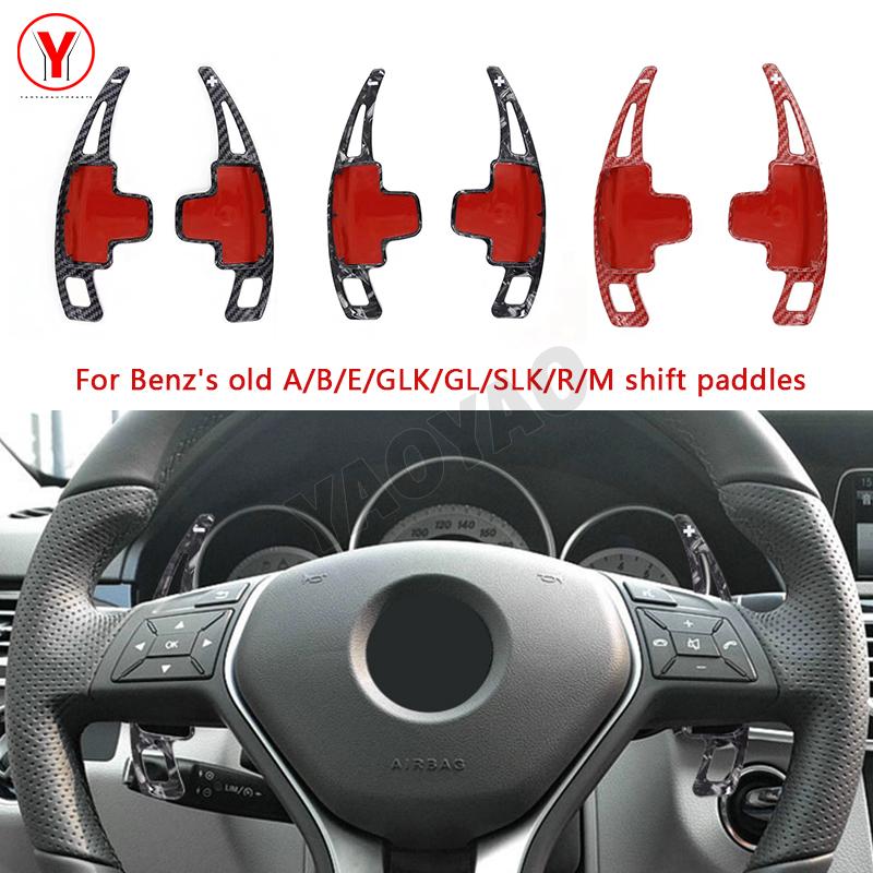 Shift Paddle Carbon Fiber Steering Wheel DSG For Mercedes Benz A B M E Class W176 W212 CLA GLA DSG Gear Shift Paddle