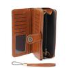 Oil Wax Leather Men's and Women's Wallets, Retro Wallets, Large Capacity, Long Change Bags, Multi-functional Cards