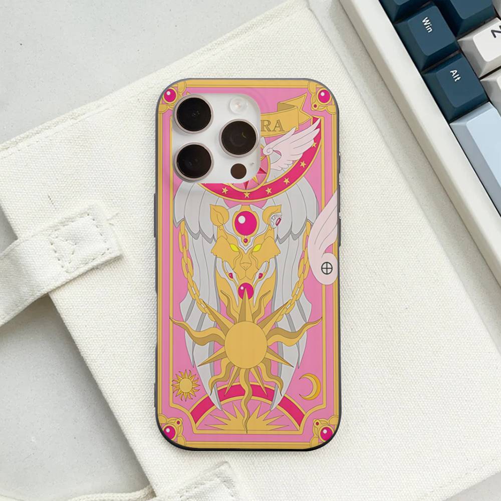 Anime C-CardcaptorS S-Sakura For IPhone 17 16 15 14 13 12 11 Pro Max Plus Pro Corrugated Shockproof Matte Phone Cover