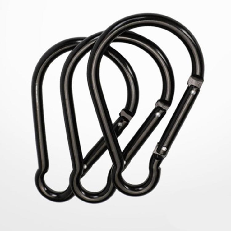 Camping Hiking Carabiner Clip with Spring Snap Lock Aluminum Alloys Carabiner Keychain Hook Clip Spring Link Carabiner