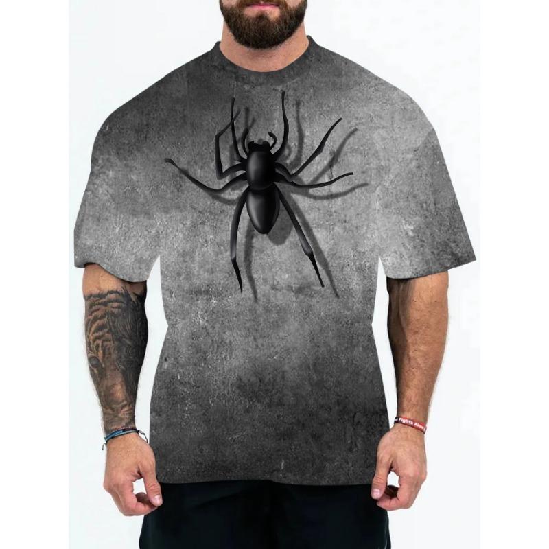 Fashionable 3D Printed T-shirt with Cool Printed Street Trendy Animal Series Round Neck T-shirt