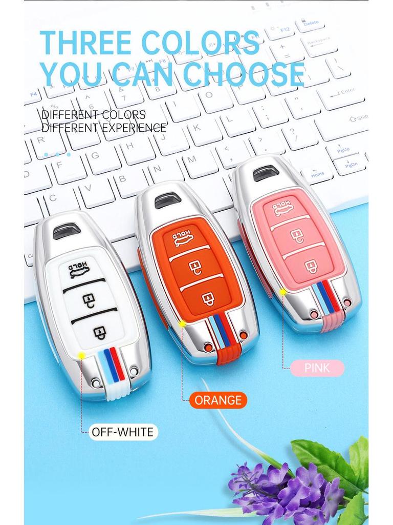 Compatible Key Case for Beijing Hyundai: Mistra, Elantra, ix35, Festa, ix25, Verna, Sonata, Santa Fe.