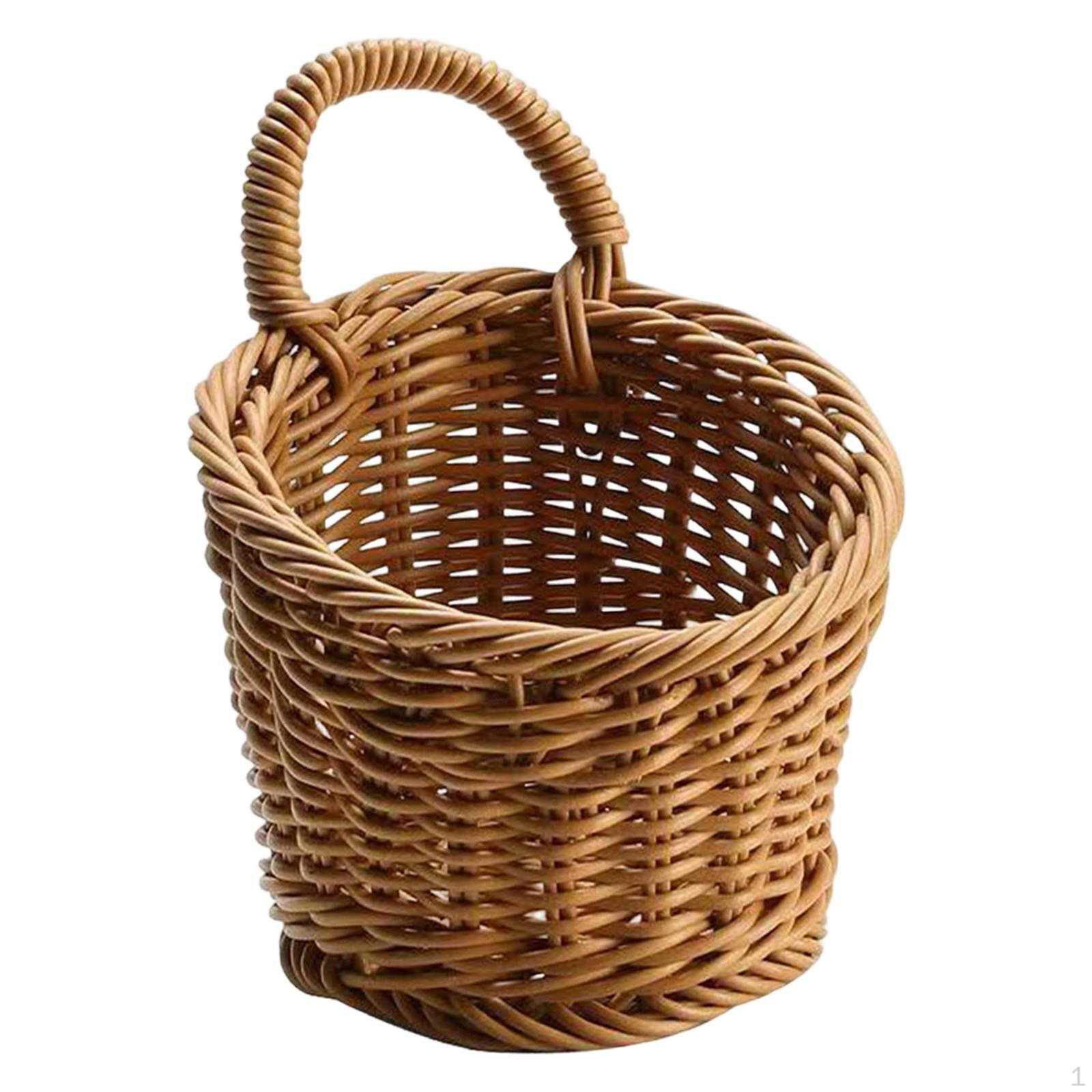 Handmade Wall Basket with Handles Ideal for Storing Fruit And Vegetables Magazines Towels S 760₽
