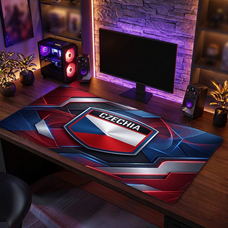 Republi Football Crest Mouse Pad, Extended Non Slip Rubber Desk Mat for Gaming Office Laptop Fan Gift
