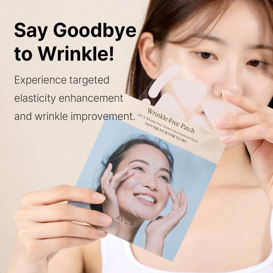 AVCA Wrinkle Repair Patches 55pcs For Frown Lines Forehead Lines And Smile-Line Patches - Korean Skin Care, The Anti Wrinkle Patch Non Invasive