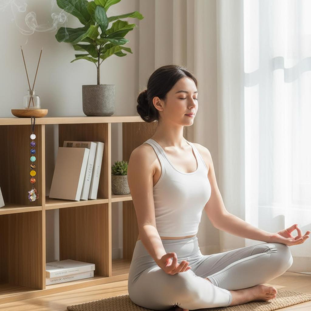 7 Chakra Crystal Hanging Ornaments – Round Bead Healing Gemstone Car Charm & Home Wall Window Decoration for Meditation & Yoga