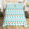Southwestern Native Duvet Cover Full Bohemian Western Bedding Set Rustic Aztec Comforter Cover Tribal Ethnic Geometric Bed Set