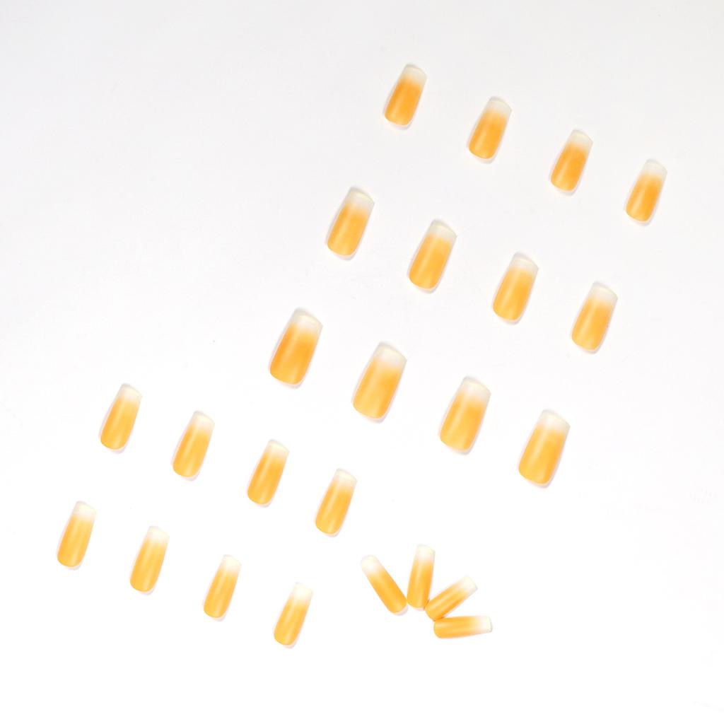 Lemonade Summer Wear Nail Finished Fake Nail Nail Patch Nail Patch Fake Nail Patch